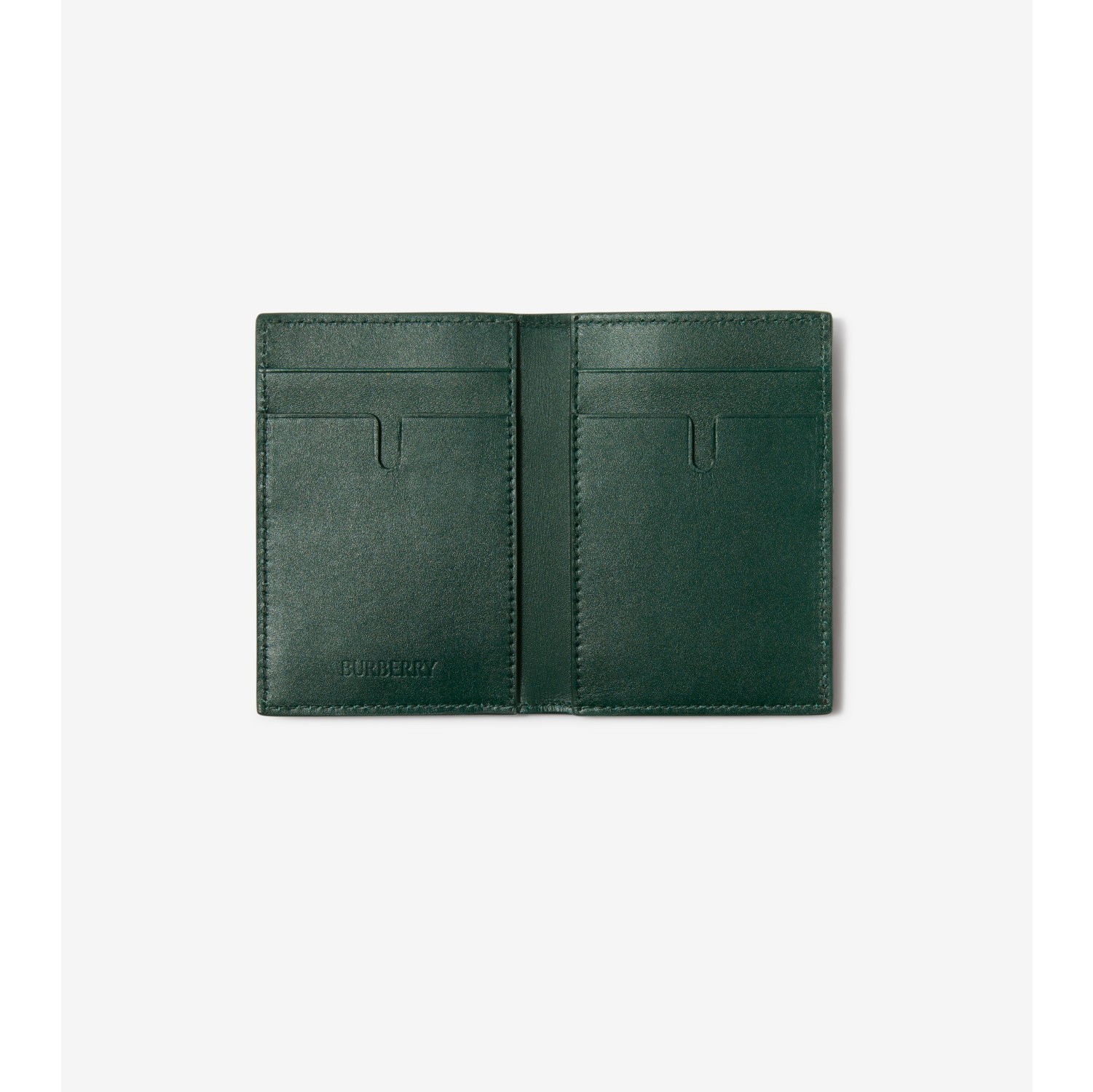 Check Folding Card Case in Vine - Men, Leather | Burberry® Official