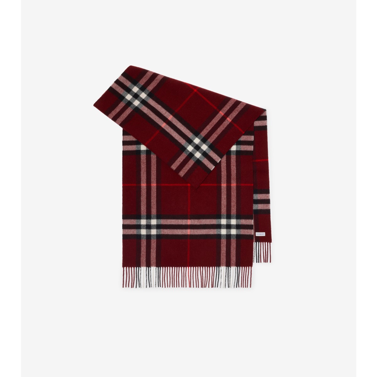  Check Wide Cashmere Scarf