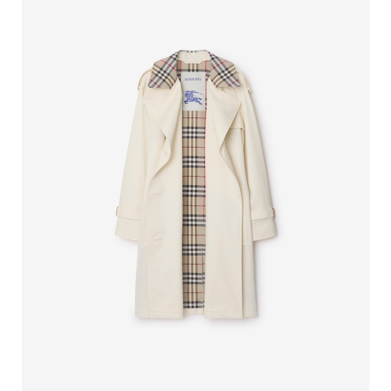 Mid-length Check Collar Castleford Trench Coat