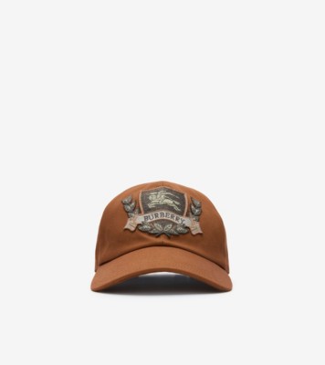 EKD Crest Gabardine Baseball Cap in Ginger brown - Men | Burberry
