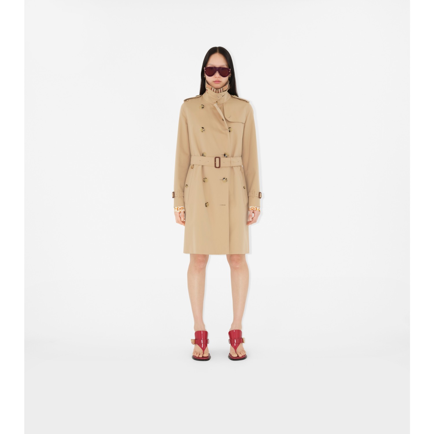 Mid-length Kensington Heritage Trench Coat in Honey - Women | Burberry®  Official