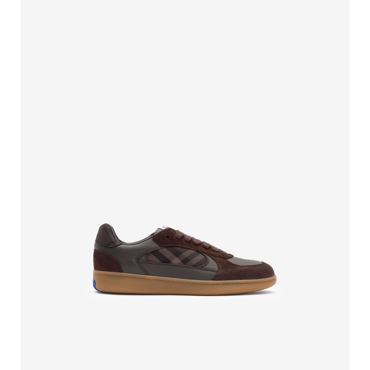 Leather, Suede and Check Terrace Sneakers​