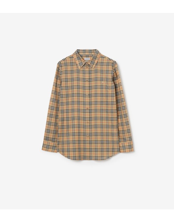 Chemise classique en coton Check