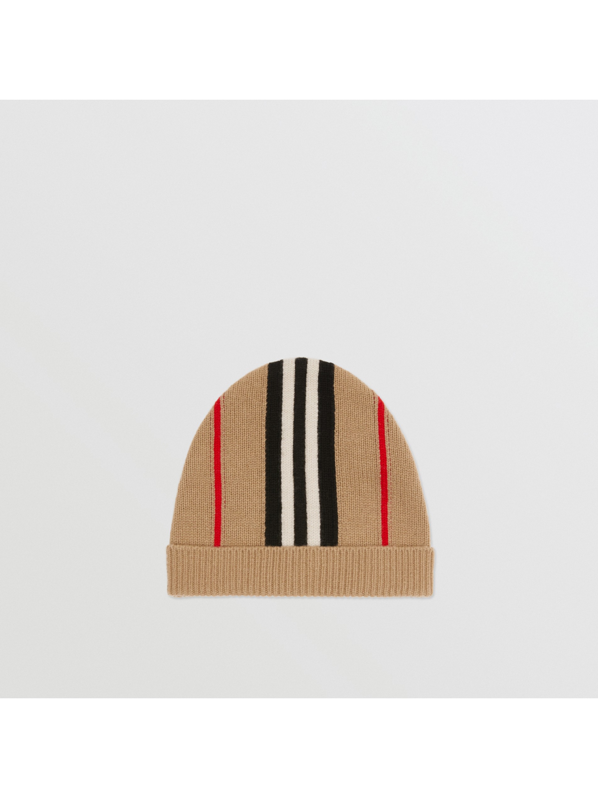 标志性条纹羊绒混纺毛线帽 产品图片21
