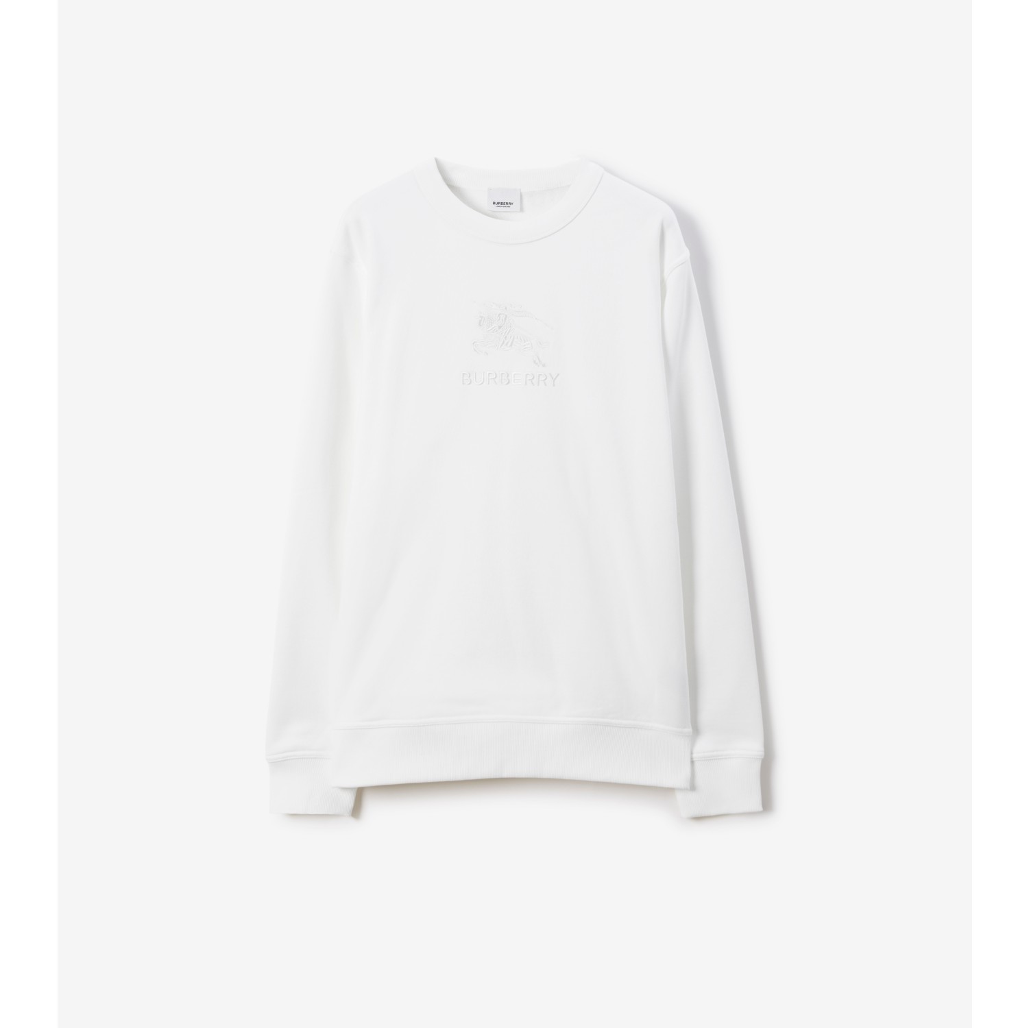 Sweat shirt en coton EKD Blanc Homme Site officiel Burberry