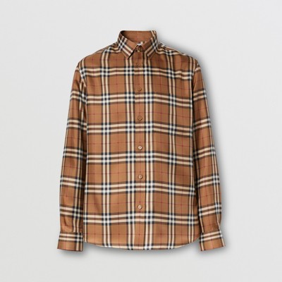 brown burberry shirt