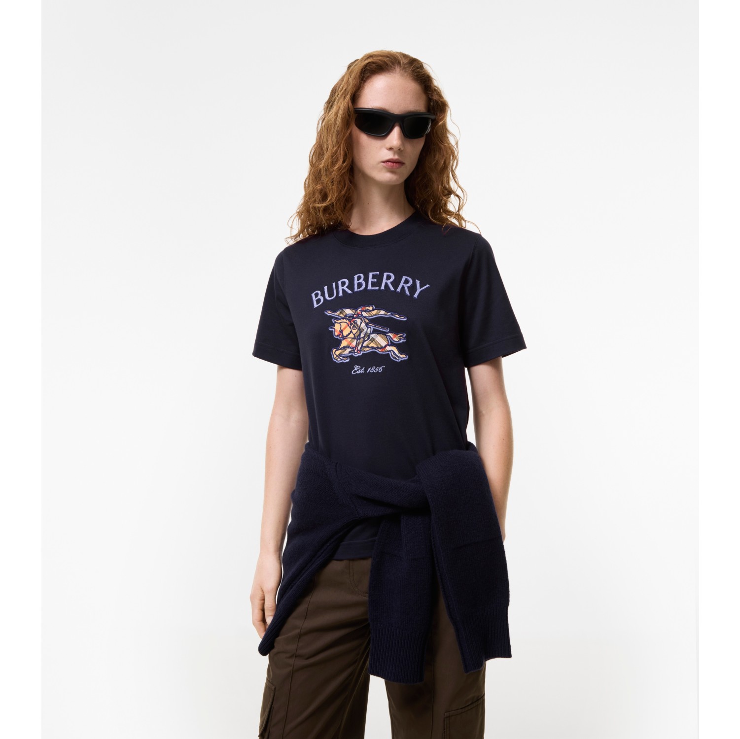 Knight Check Cotton T-shirt
