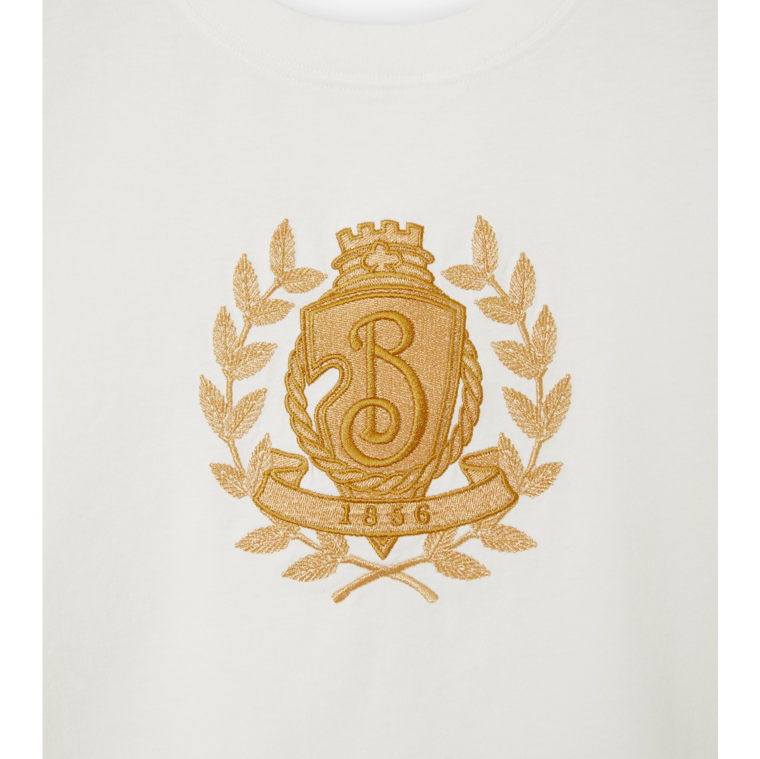 Camiseta en algodón con B Crest