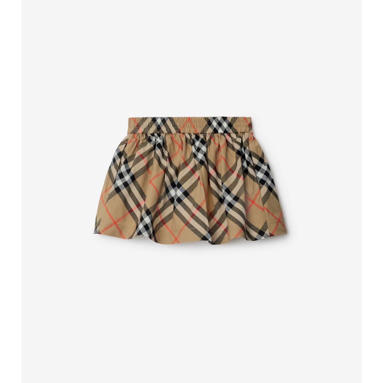 Check Cotton Skirt