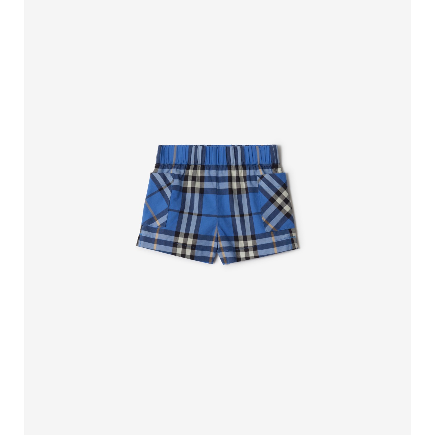 Check Cotton Two-piece Set in Hyacinth blue - Children | Burberry
