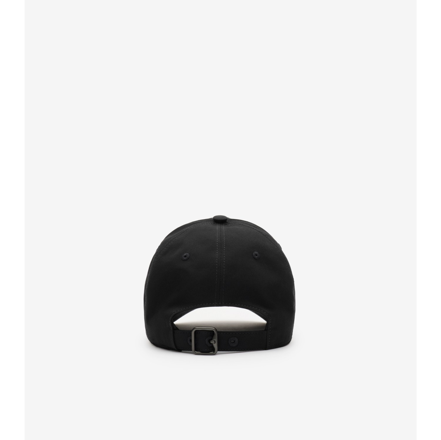 ロゴ ギャバジン ベースボールキャップ (ブラック) - メンズ