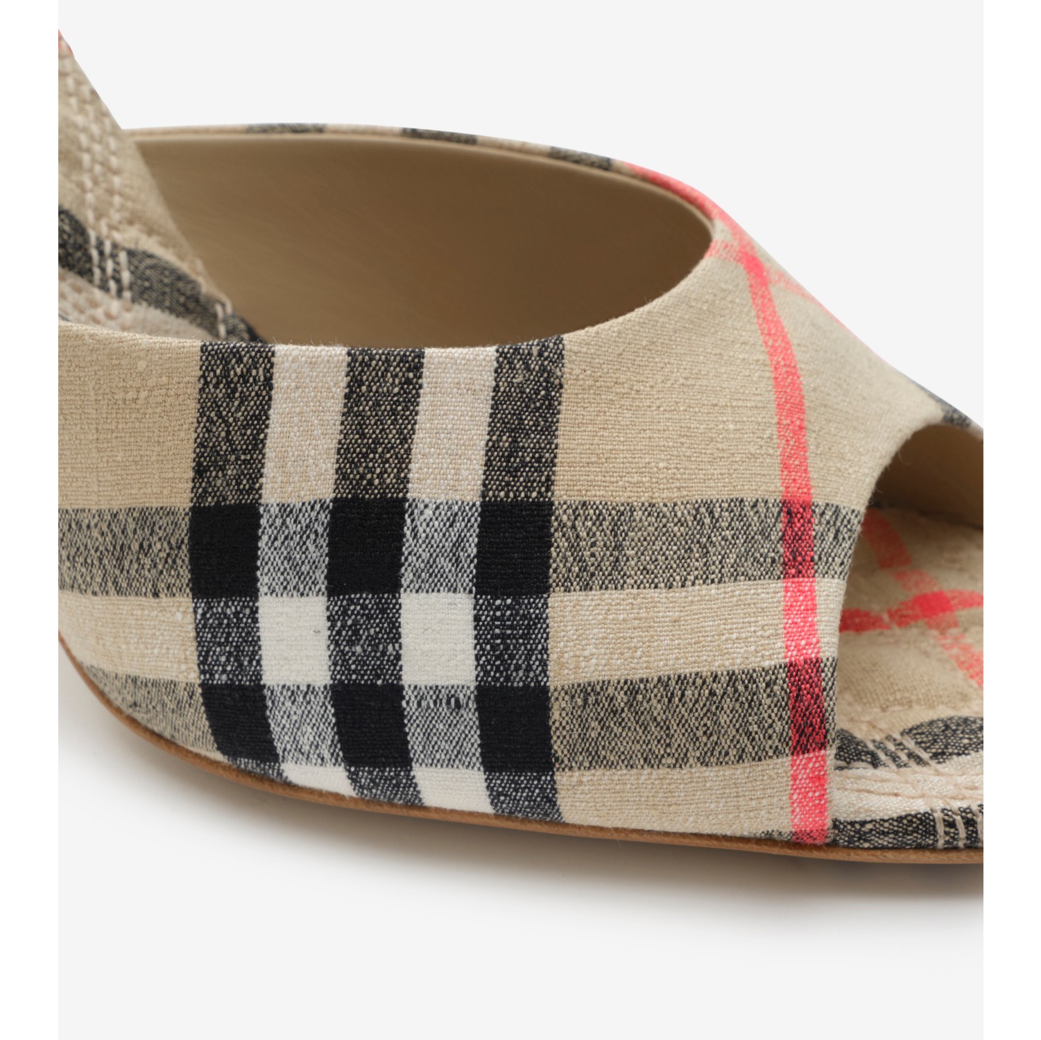 Check Mews High Sandals​ in Sand beige - Women | Burberry® Official