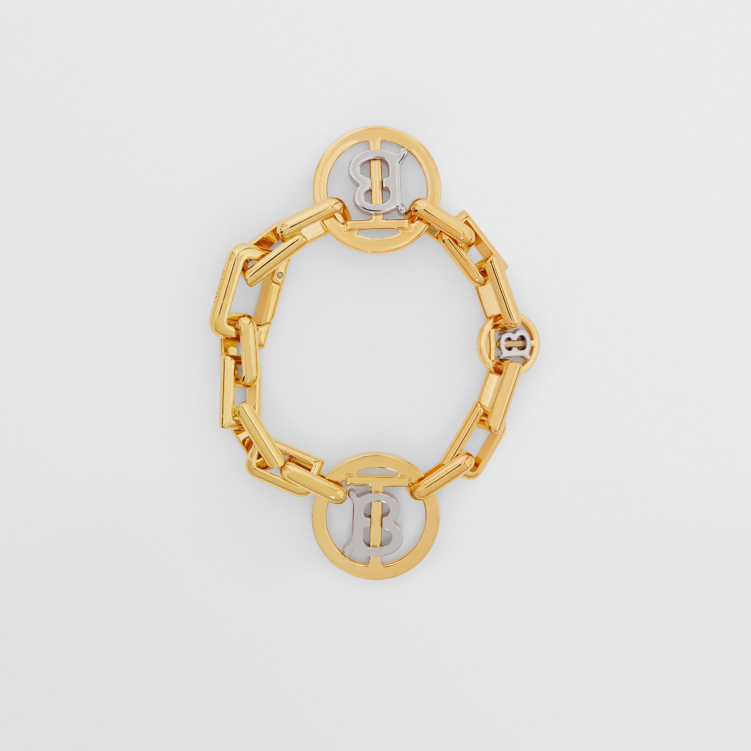 Gold and Palladium-plated Monogram Motif Bracelet in Light - Women | Burberry® Official - 1