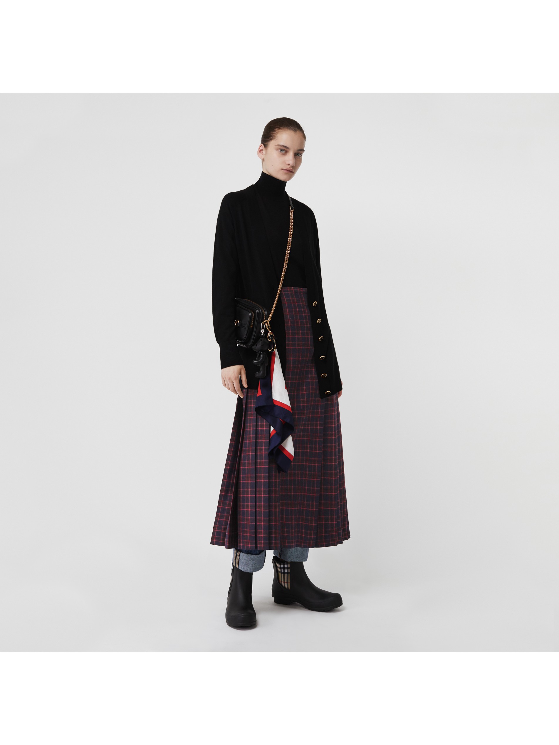 格纹羊毛长款苏格兰裙 产品图片01