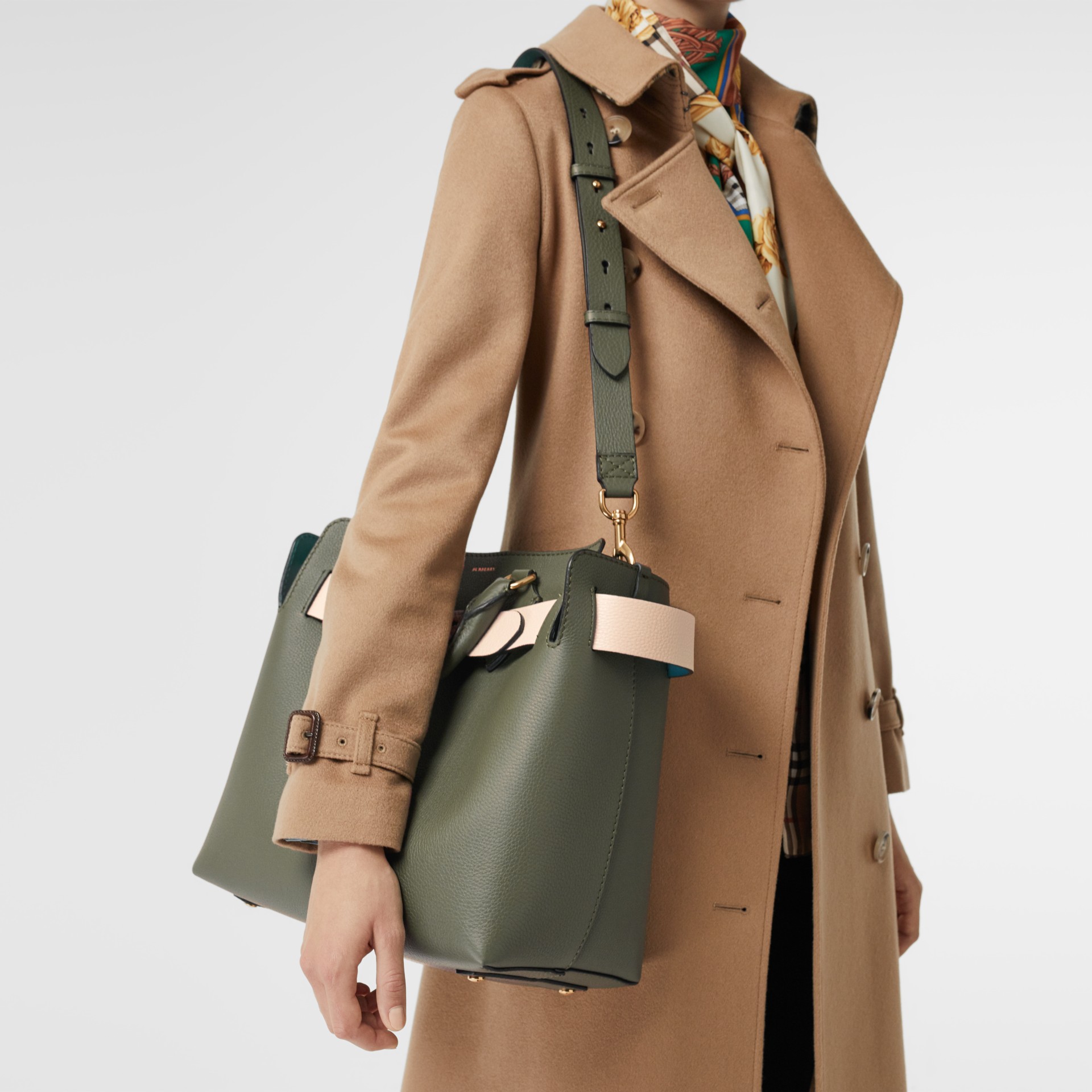 The Medium Leather Belt Bag in Sage Green Women Burberry United Kingdom