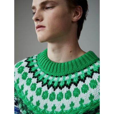 burberry sweater green