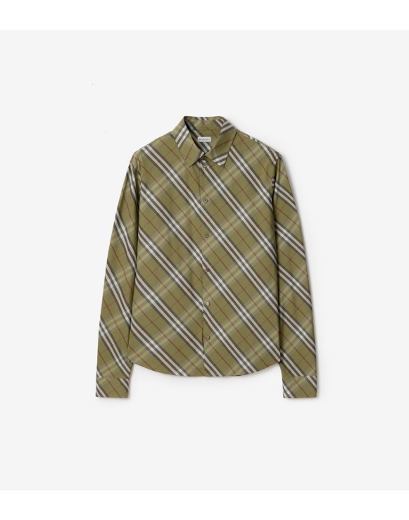 Chemise casual en coton Check