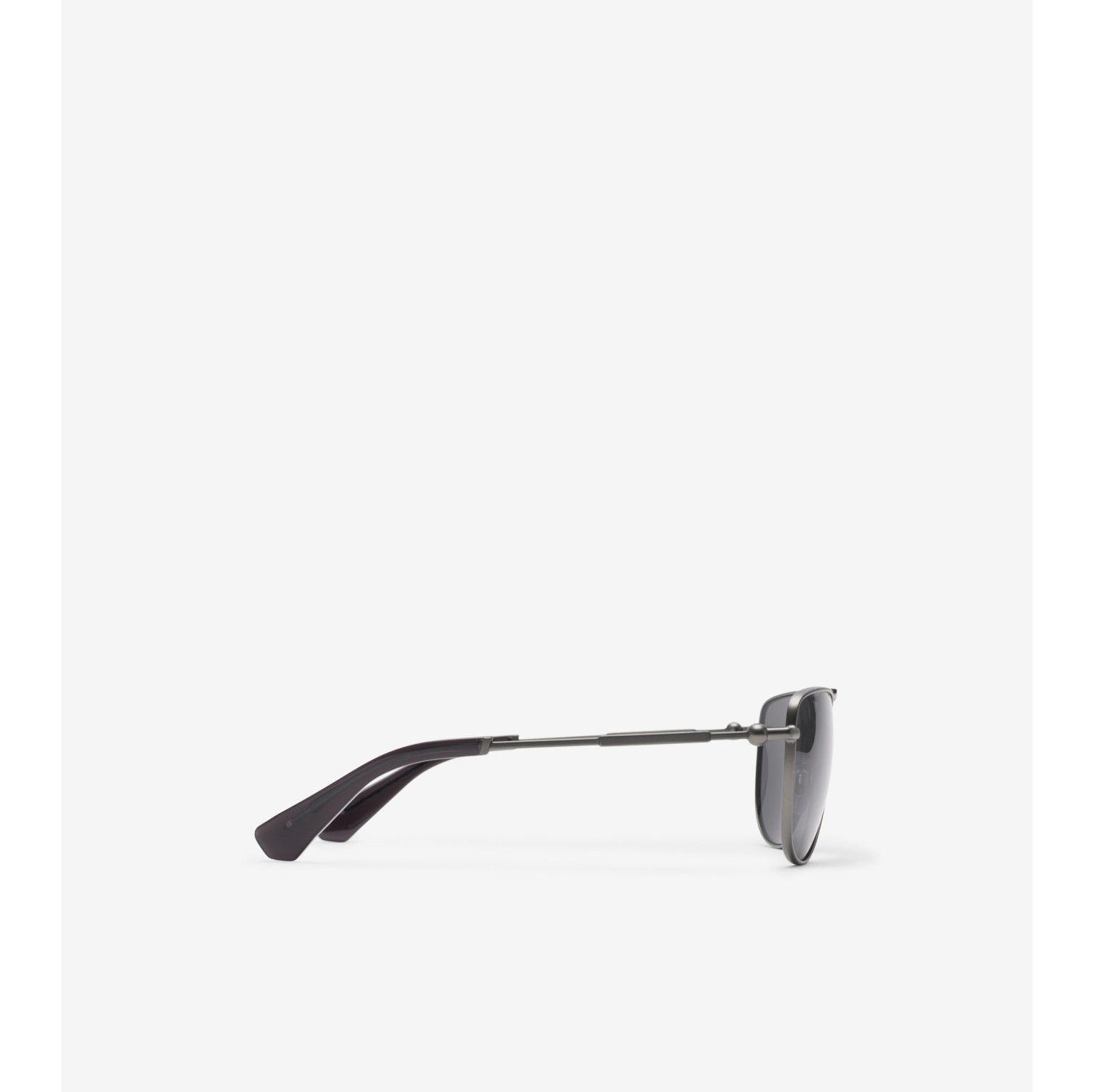 Metal Logo Square Sunglasses