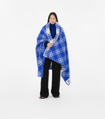 Burberry houndstooth wool blanket - Green