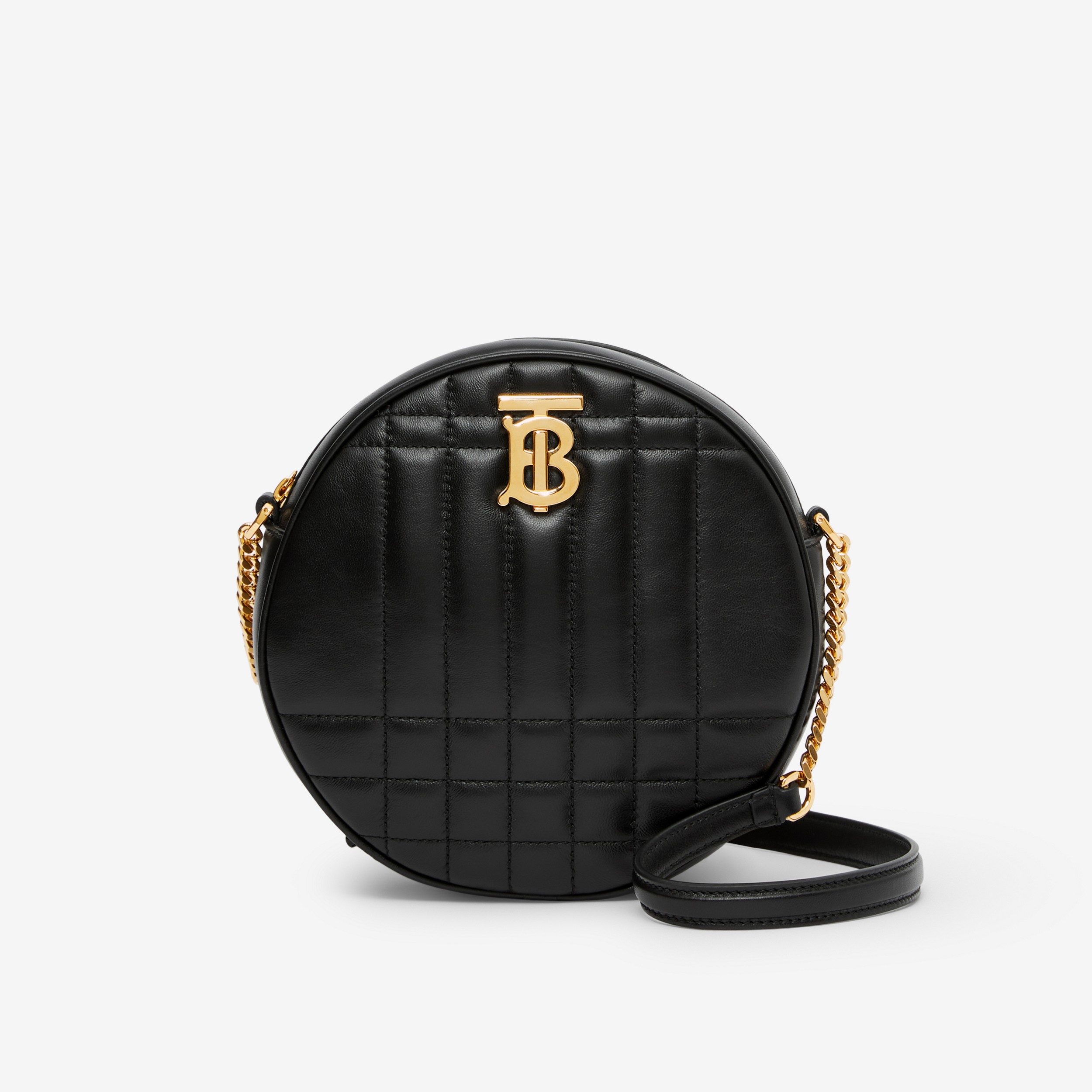 Quilted Leather Louise Bag in Black/light Gold - Women | Burberry® Official - 1
