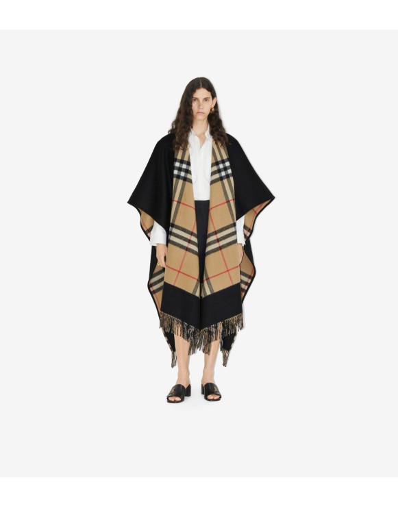 Burberry sale poncho hotsell