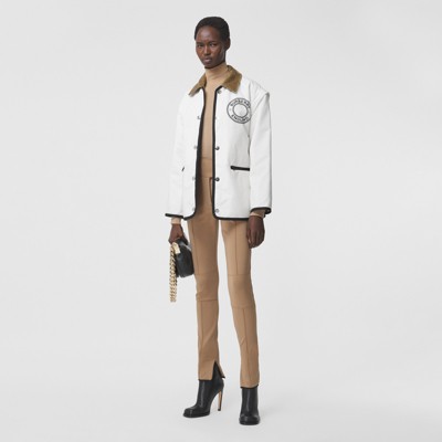 burberry white coat