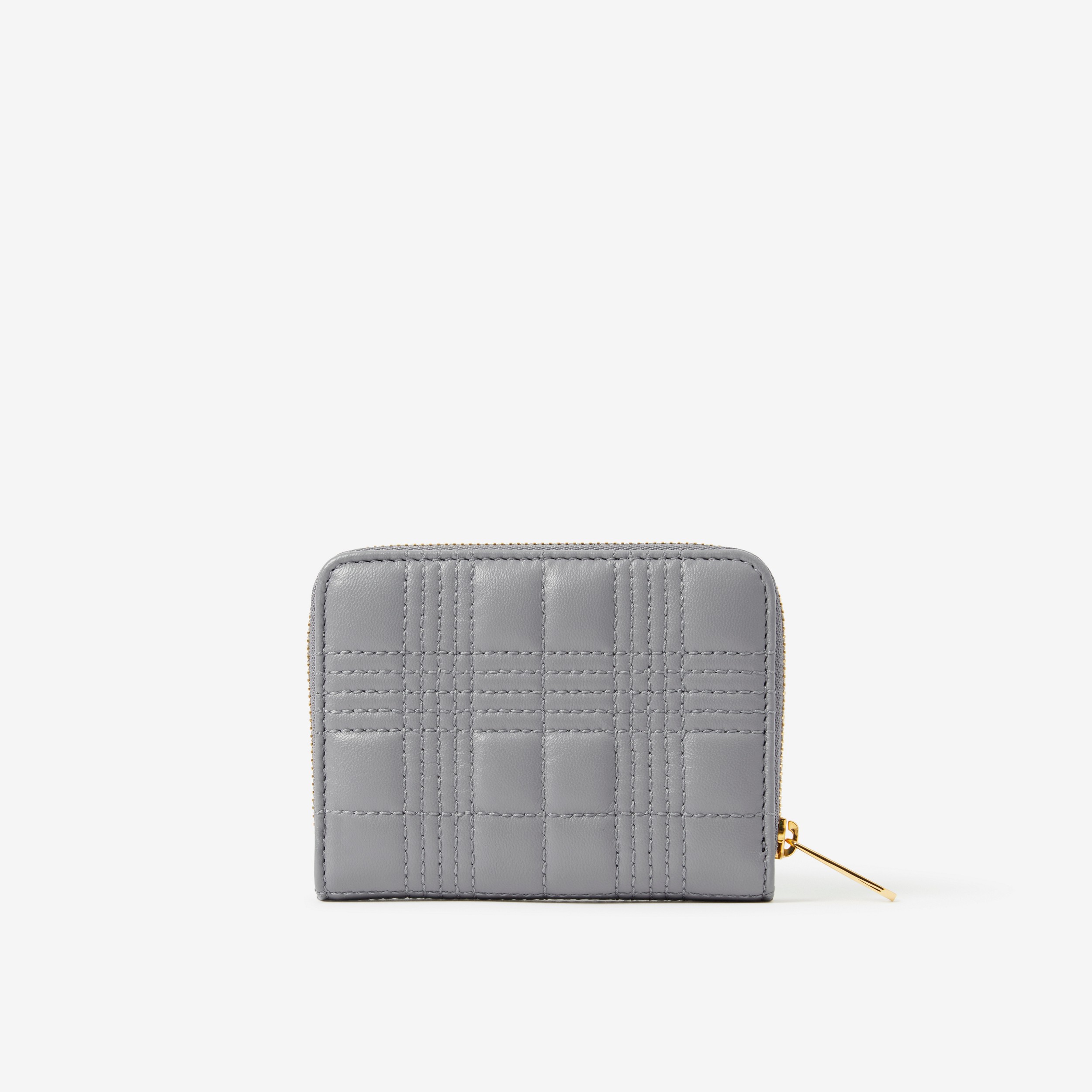 Quilted Leather Lola Zip Wallet in Cloud Grey - Women | Burberry® Official - 3