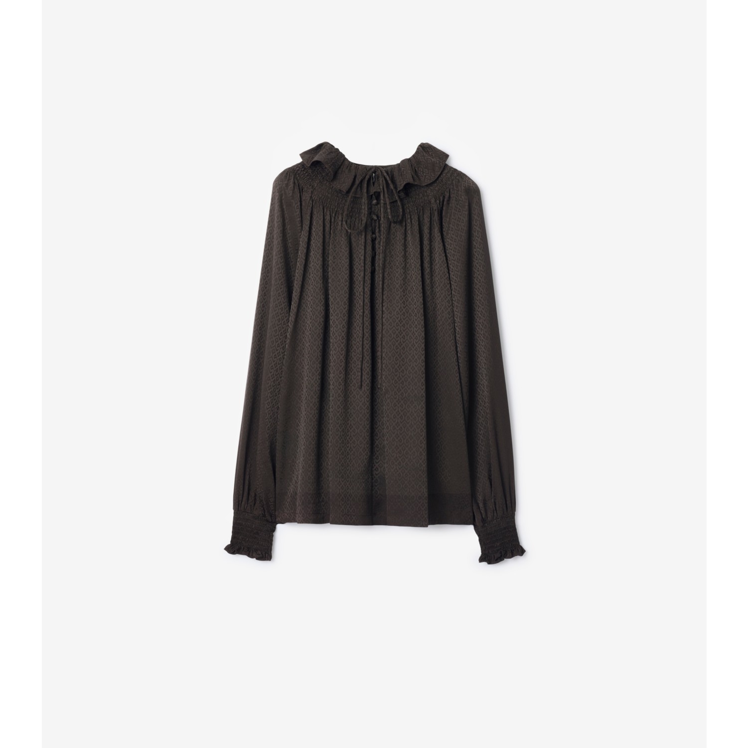 Geometric Silk Blouse