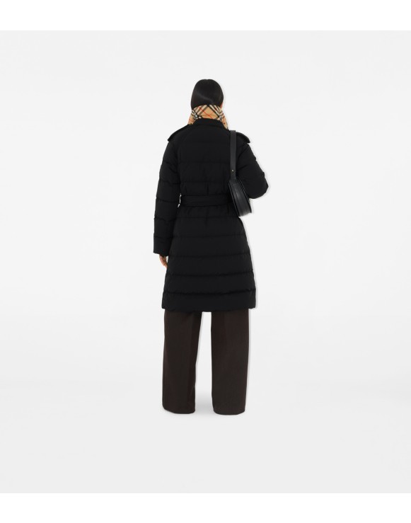 Mid-length Nylon Puffer Coat