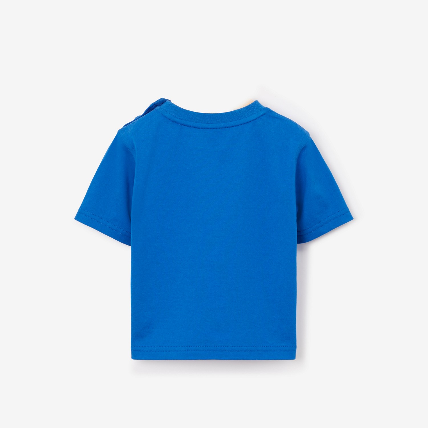 学院风图案棉质 T 恤衫 (帆布蓝) - 儿童 | Burberry® 博柏利官网