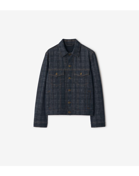 Check Denim Jacket