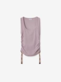 Burberry Festival Cotton Blend Tank Top in Wisteria