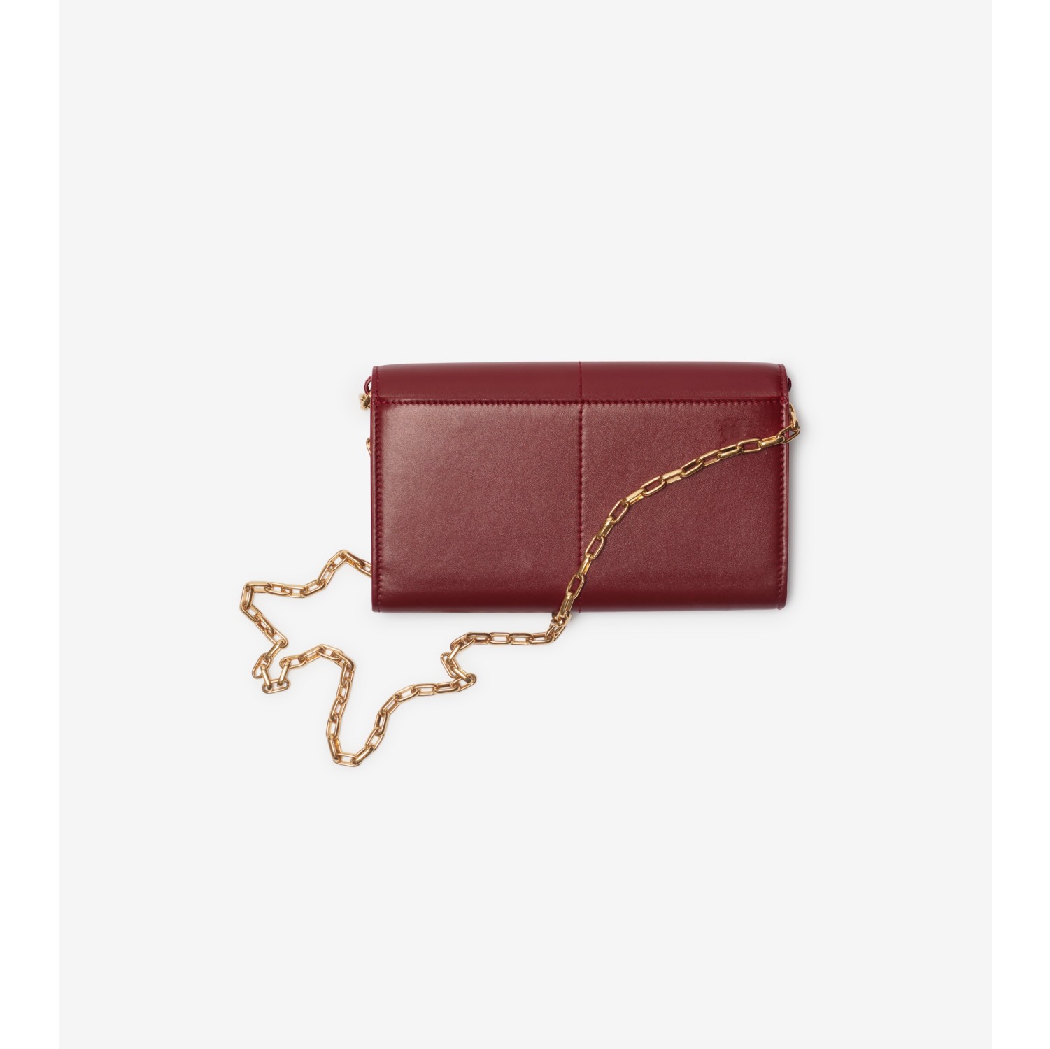 Snip Chain Strap Wallet in Ruby - Women | Burberry® Official