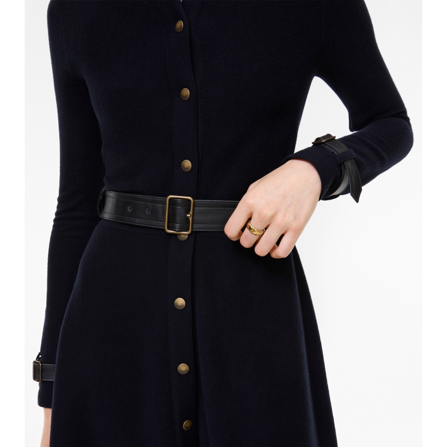 Wool Shirt Dress - thumbnail 3