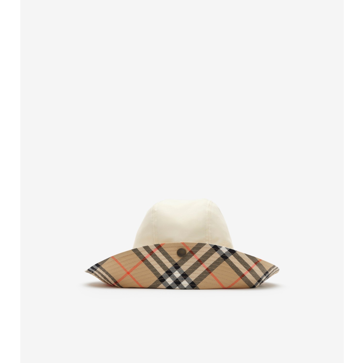 Check Brim Tropical Gabardine Hat