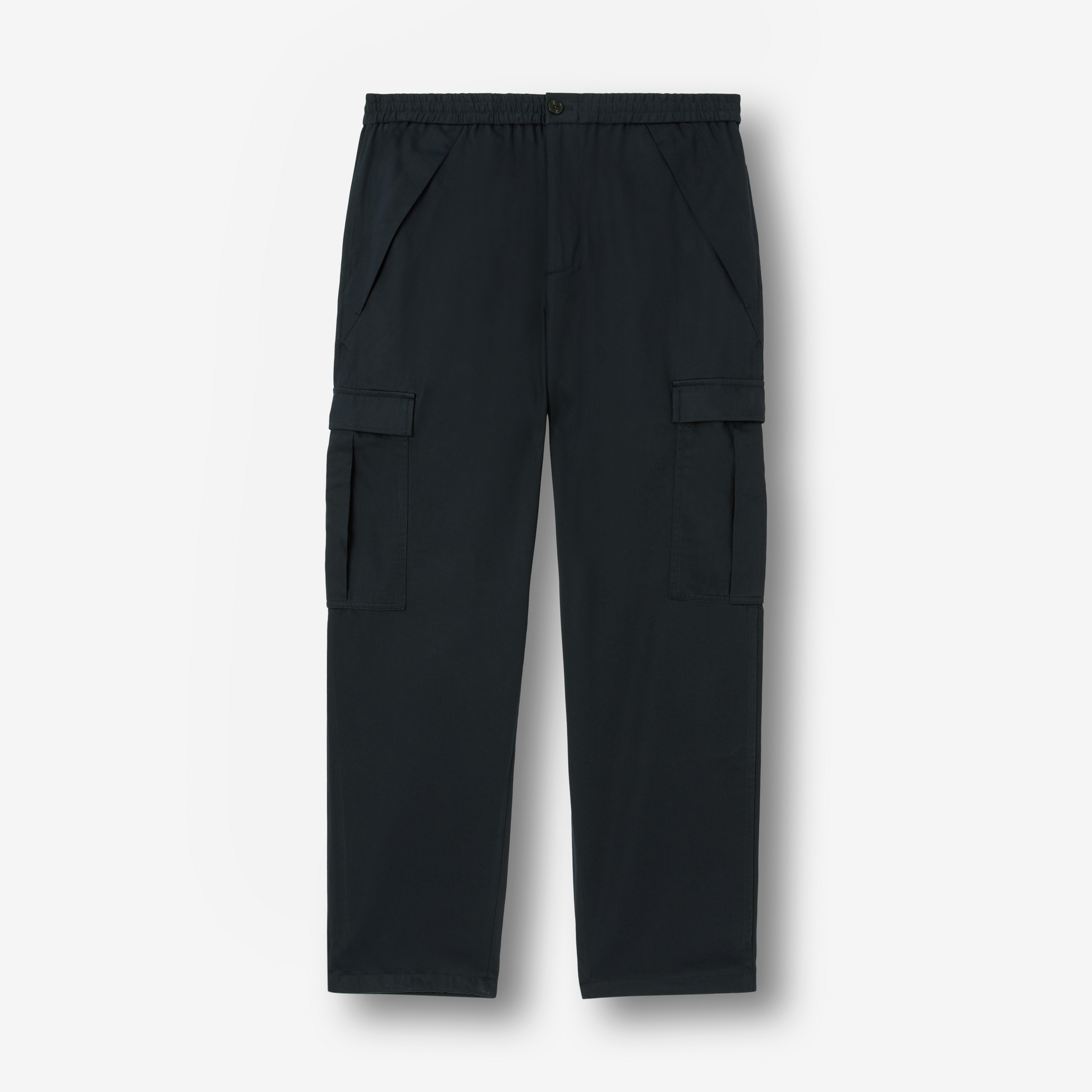 Cotton Cargo Trousers in Navy - Men | Burberry® Official - 1
