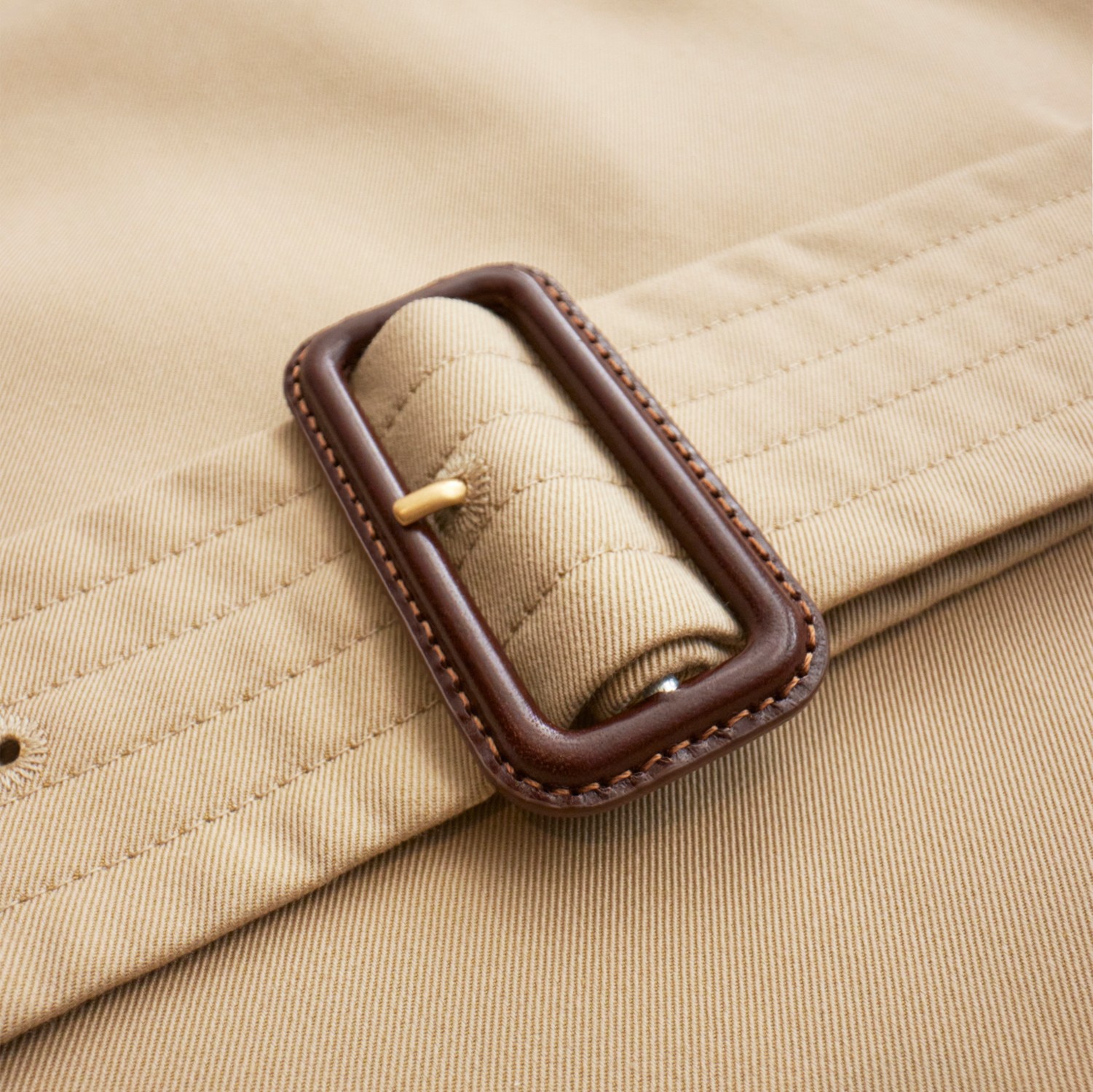 Mid-length Kensington Heritage Trench Coat in Honey - Men Mid-length Kensington Heritage Trench Coat in Honey - Men