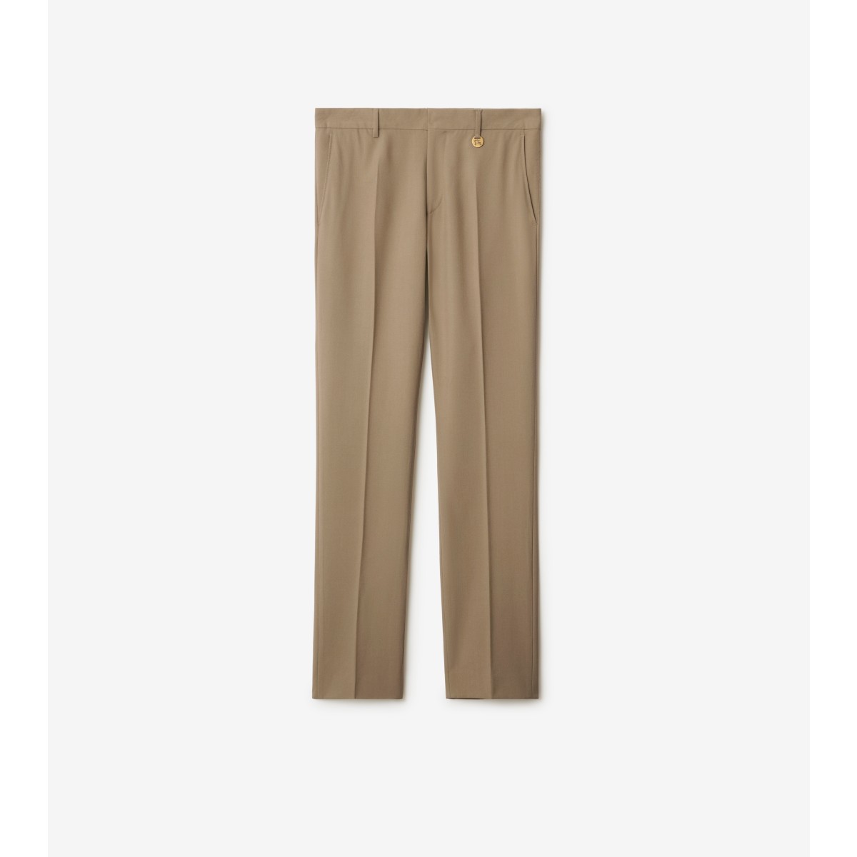 Burberry Wool Tailored Trousers In Puddle
