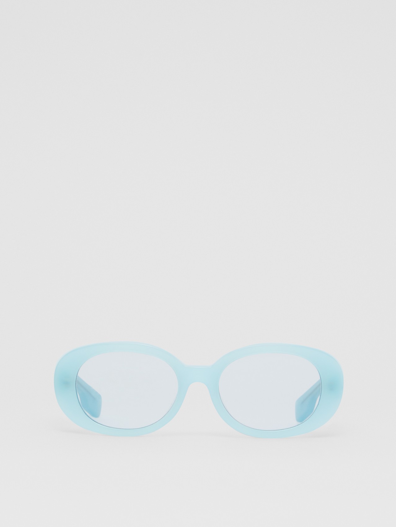 Sonnenbrille mit ovalem Gestell (Hellblau)