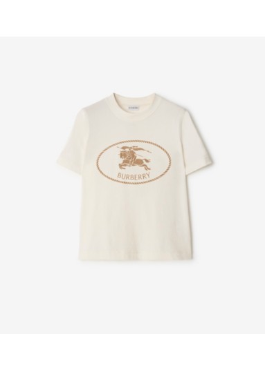 Knight Stamp Cotton T-shirt