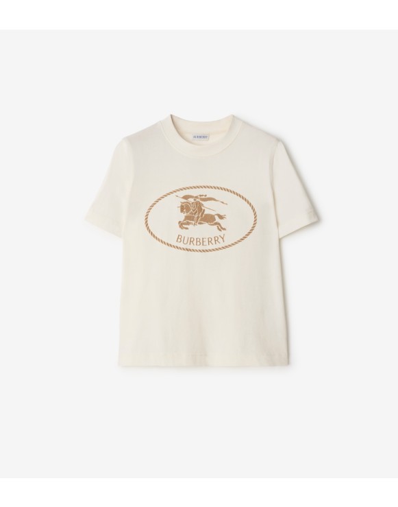 Knight Stamp Cotton T-shirt