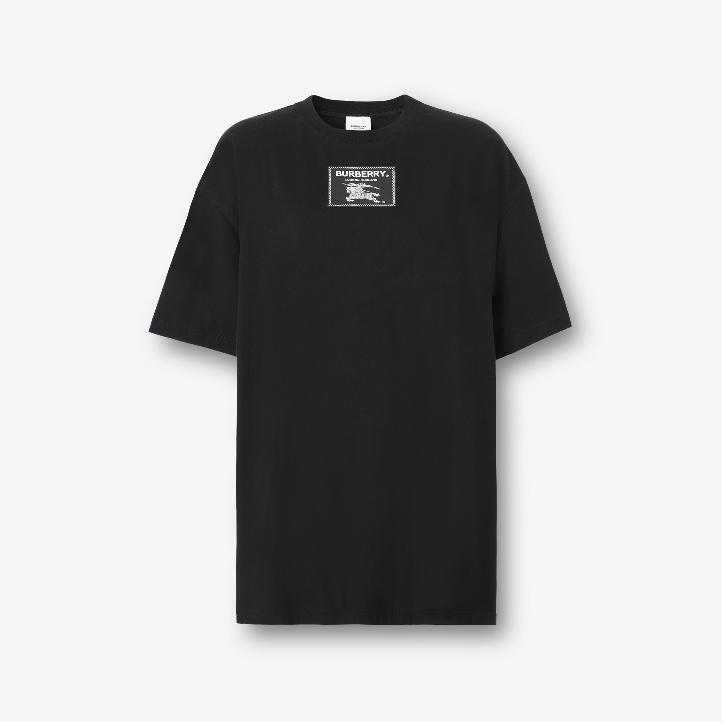 Prorsum Label Cotton T-shirt in Black - Women | Burberry® Official - 1