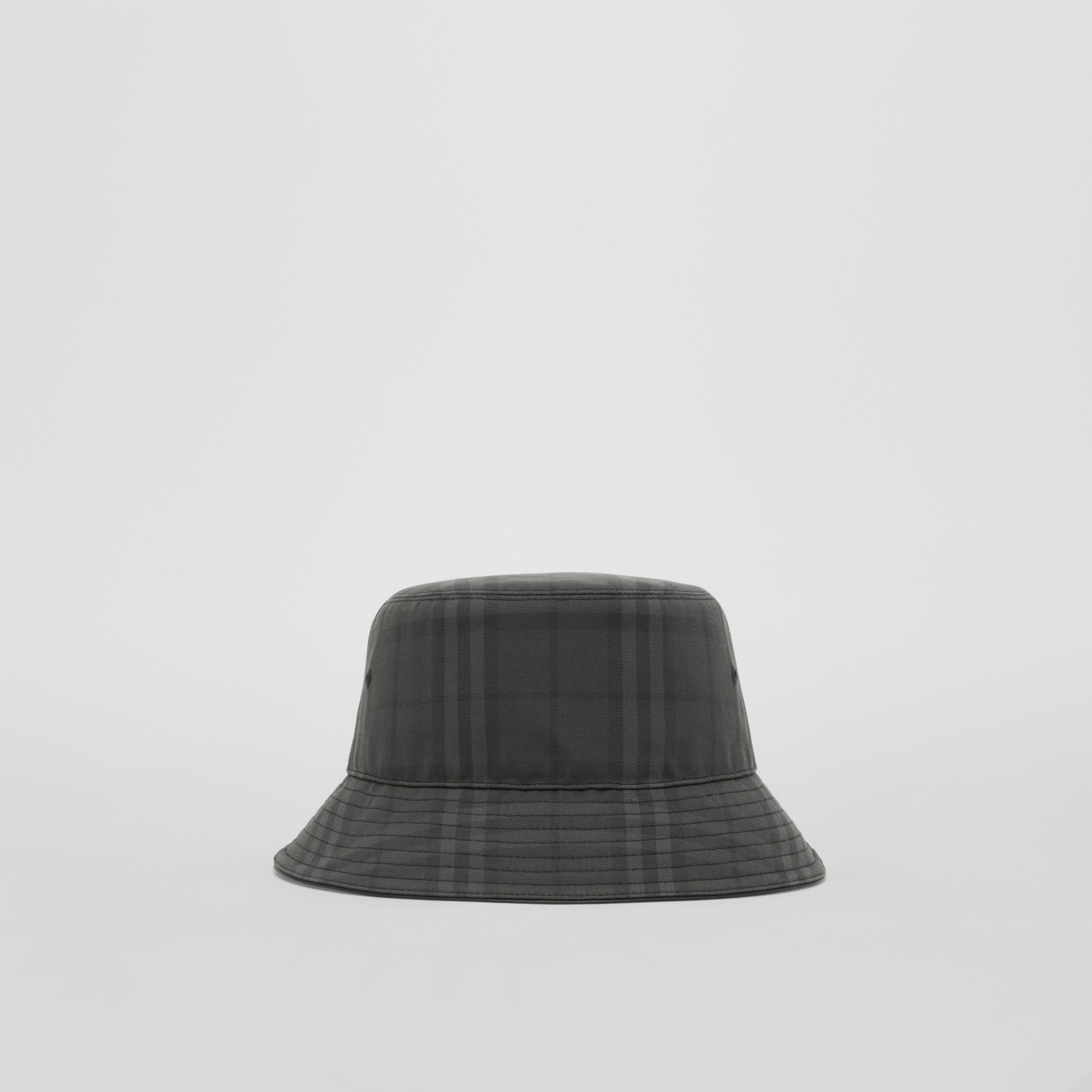 Vintage Check Cotton Bucket Hat in Charcoal | Burberry® Official