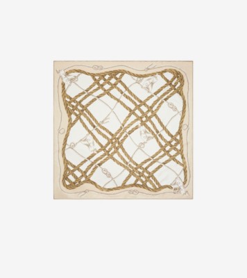 【タグ付き未使用】Burberrys シルク　スカーフ　傘　約85cm×85cm チェック シルク スカーフ (サンド) | Burberry®公式サイト