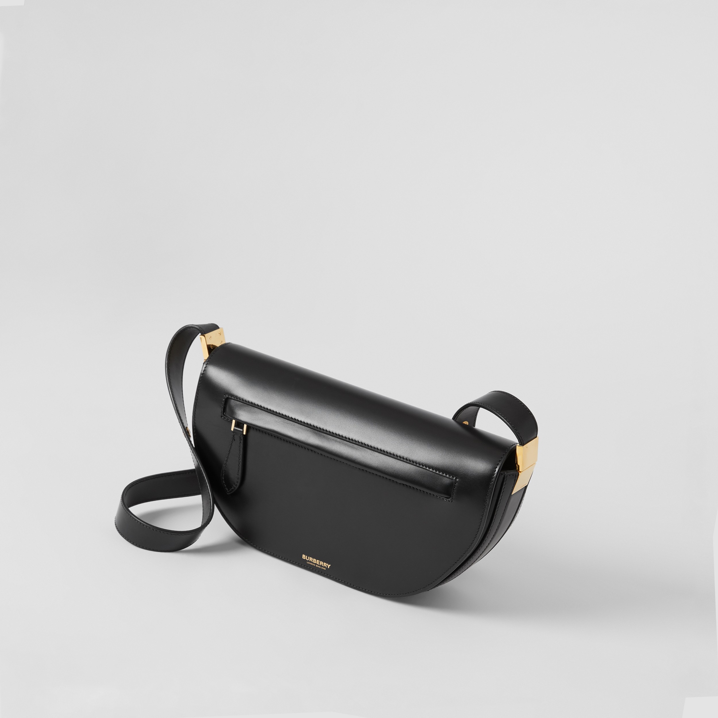 Leather Small Olympia Bag in Black - Women | Burberry® Official - 3