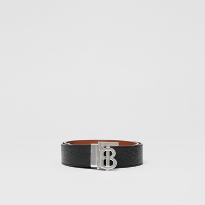 reversible monogram motif leather belt