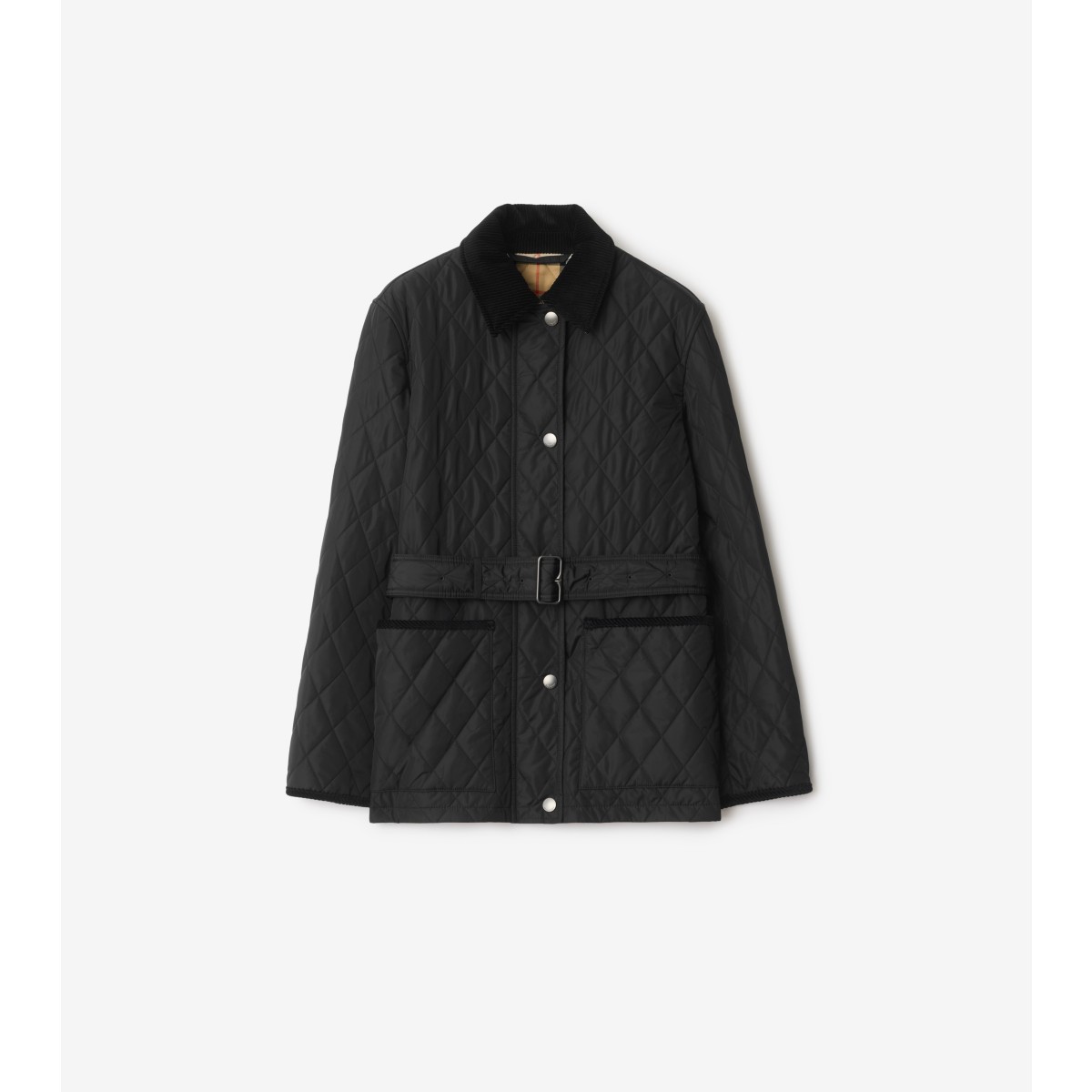  Check Quilted Nylon Jacket