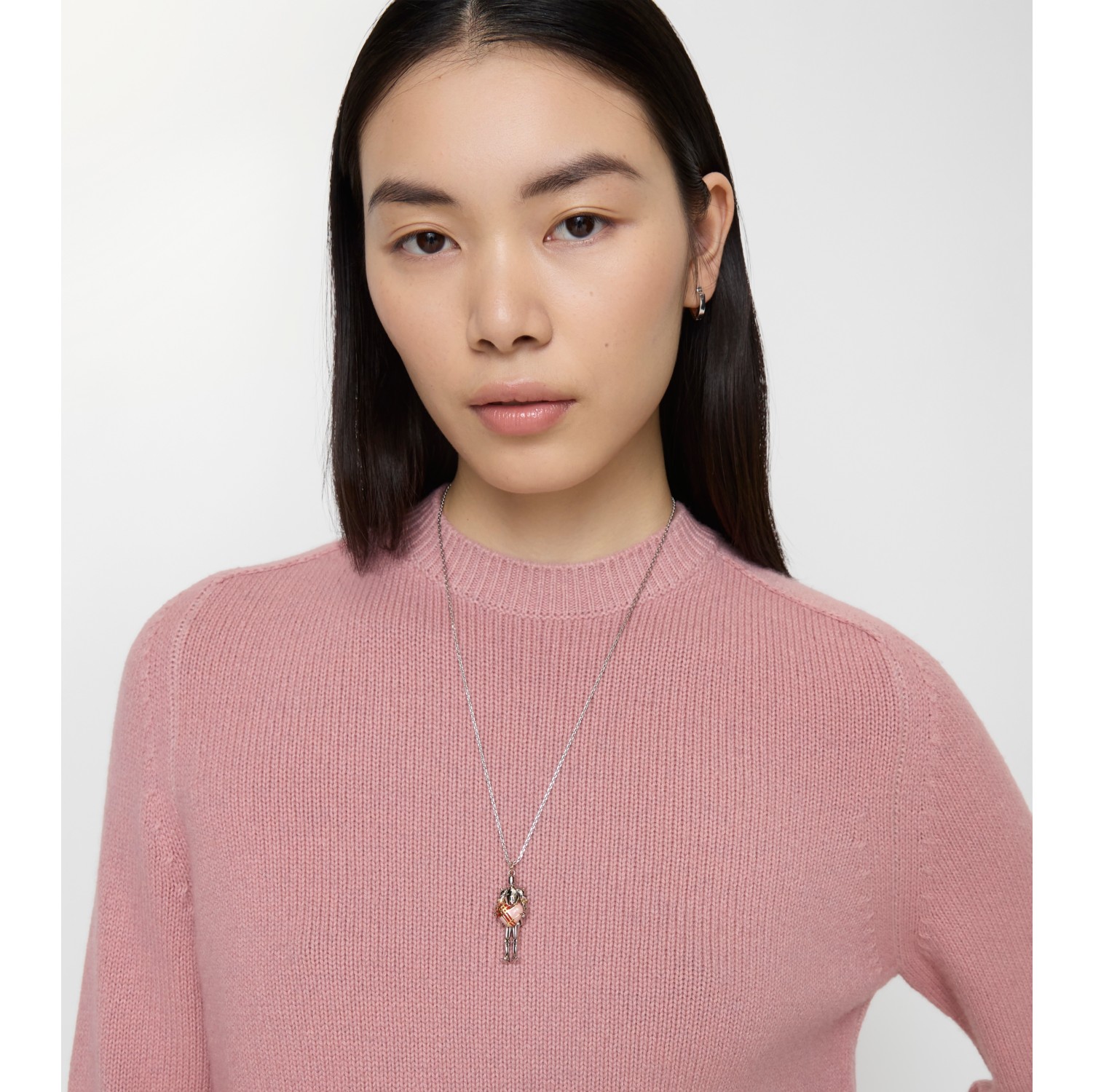 骑士心形吊饰项链