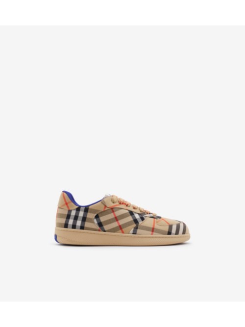 Burberry Check Terrace Sneakers In Brown
