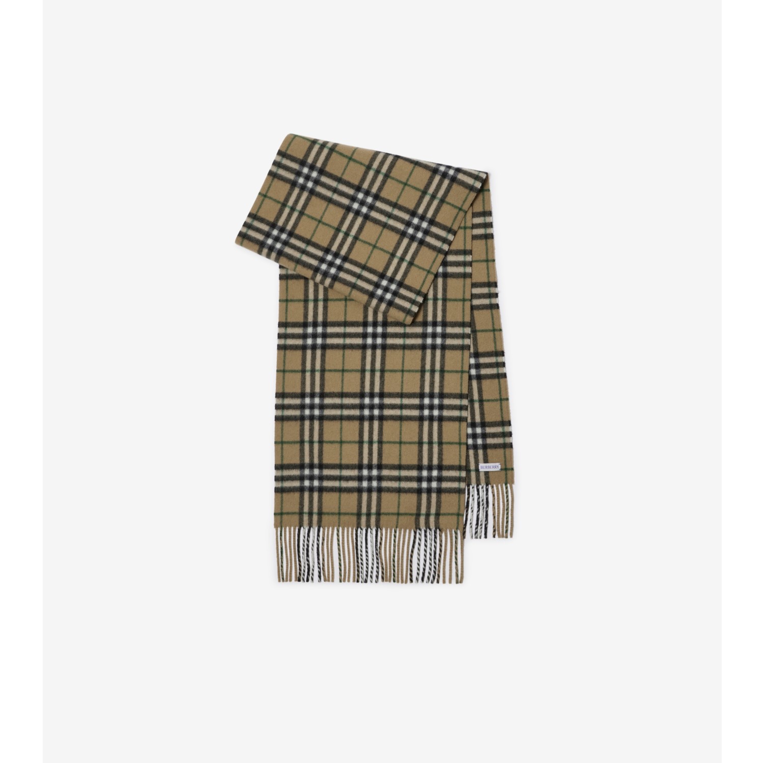 Check Cashmere Scarf